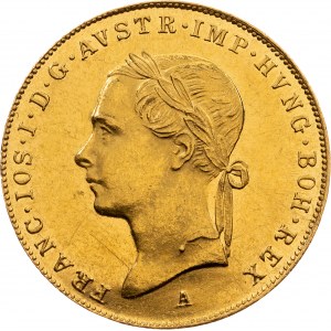 Ducat 1848 - 1898 head left, EF+/UNC