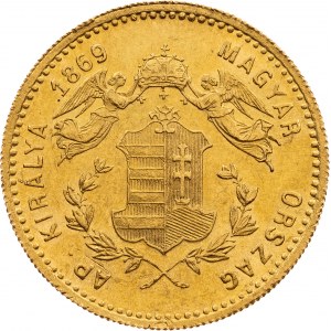 Dukát 1869 GYF, R!, UNC
