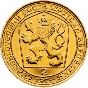 2 dukát Karel IV. 1978, UNC