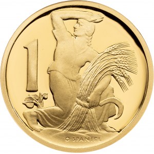 Czech Republic, Replika 1 CZK 1922, 2005, Proof