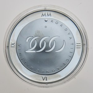 Czech Republic, 2000Kč, 2000, Year 2000 - end of millennium, Proof