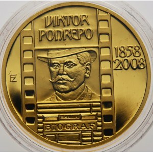 Zlatá číslovaná medaile Viktor Ponrepo, Proof, 2008