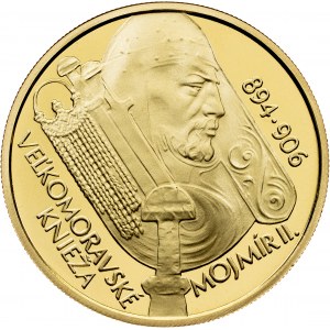 Replika dukátu Mojmíra II., 5000 Sk, 2006, Proof