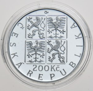 Czech Republic, 200 CZK 1998, 800th anniversary of the coronation of Přemysl I. Otakar as King of Bohemia,