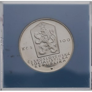100 koruna 1983, Karel Marx, Proof