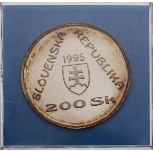 Slovensko, 200 Sk 1995, Začatie premávky prvej električky na Slovensku v Bratislave