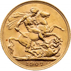 Edward VII (1901 - 1910), Souvereign 1907