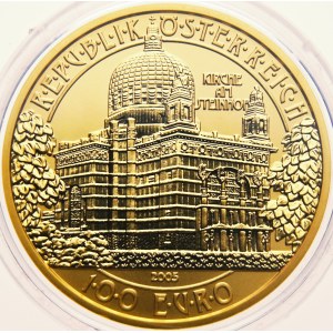 Rakousko 100 Euro, 2005, Kirche an Steinhof