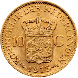 Wilhelmina (1890 - 1948) 10 Gulden 1913