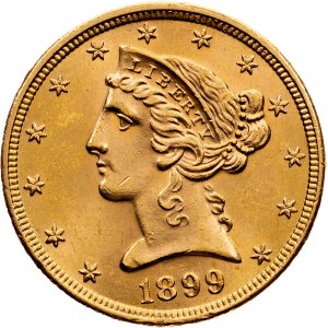 USA, 5 dollar 1899 Ph