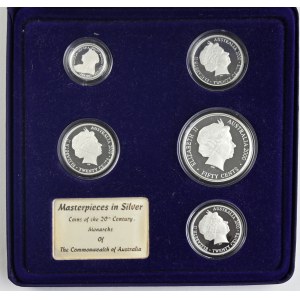 Austrálie Sada Masterpieces in Silver 2000, Proof