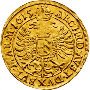Matyáš, dukát 1615 Praha Hübmer