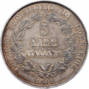 5 Lira 1848 M