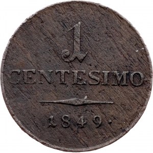 1 centesimo 1849 M