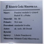 Pamětní medaile k výstavě Rudolf II. a Praha