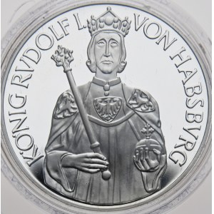 100 Schilling 1991,Rudolf I., Proof