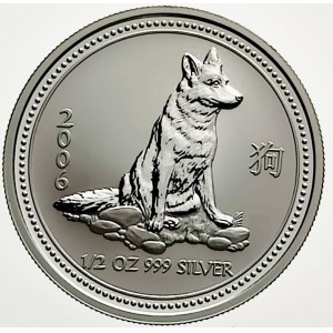 Austrálie, 50 cent, 2006, Pes Dingo Proof