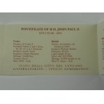 Vatikán, Sada pamětních mincí, 2004, Pontifikát Giovanni Paolo II., H.H. John Paul II., Jeho svatost Jan Pavel II.