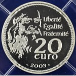 Francie, 20 Euro, 2003, Mona Lisa, Proof