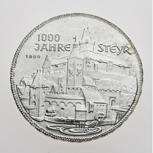 Rakousko, 500 schilling 1980, 1000. Jahre Steyr