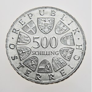 Rakousko, 500 schilling 1980, 1000. Jahre Steyr
