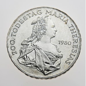 Rakousko, 500 schilling 1980, 200. Todestag Maria Theresias