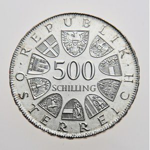 Rakousko, 500 schilling 1980, 200. Todestag Maria Theresias