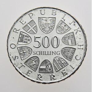 Rakousko, 500 schilling 1981, 100. Geburtstag von Anton Wildgans