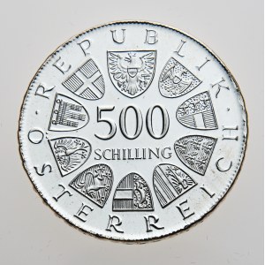 Rakousko, 500 schilling 1981, 100. Geburtstag von Otto Bauer, Proof