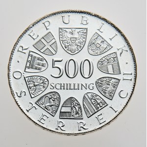 Rakousko, 500 schilling 1981, 200. Jahre Toleranzpatent, Proof