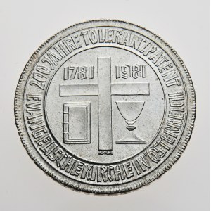 Rakousko, 500 schilling 1981, 200. Jahre Toleranzpatent