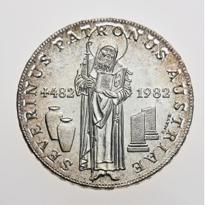 Rakousko, 500 schilling 1982, 1500. Todesjahr von St. Severin