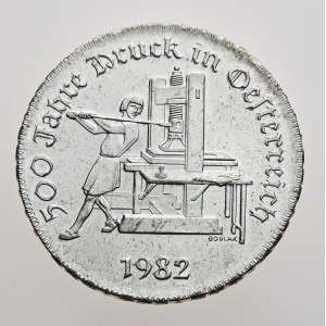 Rakousko, 500 schilling 1982, 500 Jahre Druck in Österreich
