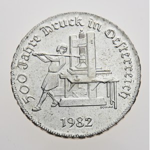 Rakousko, 500 schilling 1982, 500 Jahre Druck in Österreich