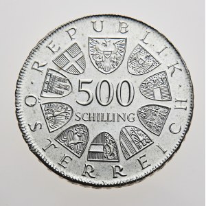 Rakousko, 500 schilling 1982, 500 Jahre Druck in Österreich
