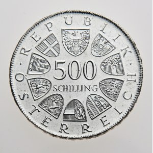 Rakousko, 500 schilling 1982, 825 Jahre Mariazell, Proof
