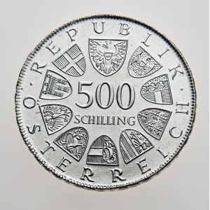Rakousko, 500 schilling 1982, 80. Geburtstag von Leopold Figl