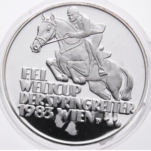 Rakousko, 500 schilling 1983, Weltcup der Springreiter, Proof