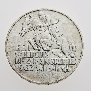 Rakousko, 500 schilling 1983, Weltcup der Springreiter