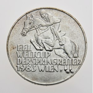 Rakousko, 500 schilling 1983, Weltcup der Springreiter
