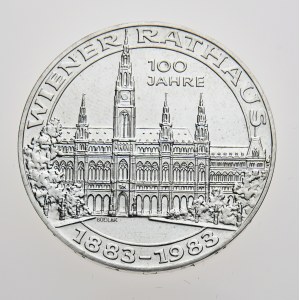 Rakousko, 500 schilling 1983, 100 Jahre Wiener Rathaus