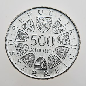 Rakousko, 500 schilling 1983, 100 Jahre Wiener Rathaus