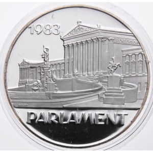 Rakousko, 500 schilling 1983, 100 Jahre Österr. Parlament, Proof