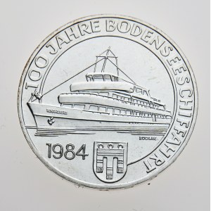 Rakousko, 500 schilling 1984, 100 Jahre Österr. Bodenseeschiffahrt