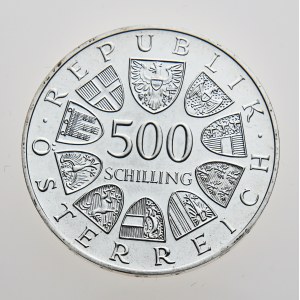 Rakousko, 500 schilling 1984, 100 Jahre Österr. Bodenseeschiffahrt