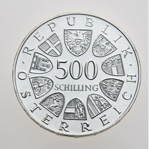Rakousko, 500 schilling 1984, 100 Jahre Österr. Bodenseeschiffahrt