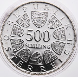 Rakousko, 500 schilling 1984, 100. Todestag von Fanny Elβ ler , Proof