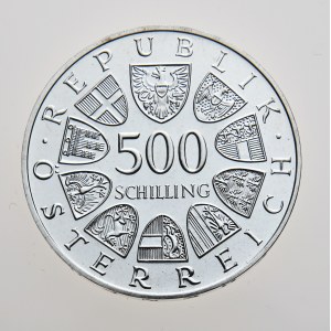 Rakousko, 500 schilling 1984, 100. Todestag von Fanny Elβ ler
