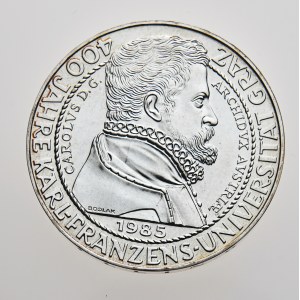 Rakousko, 500 schilling 1985, 400 Jahre Karl-Franzens-Universität Graz