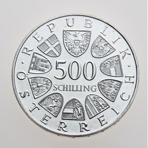 Rakousko, 500 schilling 1985, 400 Jahre Karl-Franzens-Universität Graz